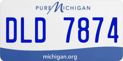 MI license plate DLD7874