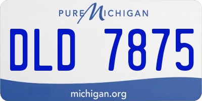 MI license plate DLD7875