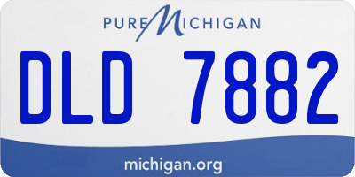 MI license plate DLD7882