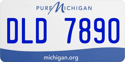 MI license plate DLD7890