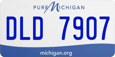 MI license plate DLD7907
