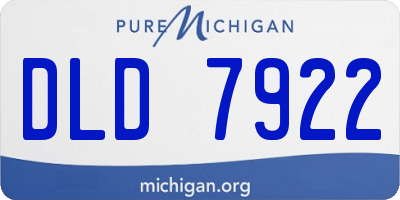 MI license plate DLD7922