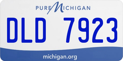 MI license plate DLD7923
