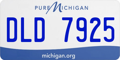 MI license plate DLD7925