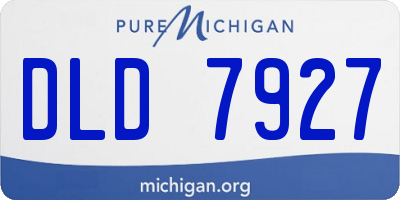 MI license plate DLD7927