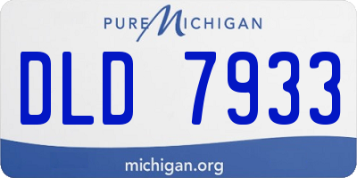 MI license plate DLD7933
