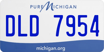 MI license plate DLD7954