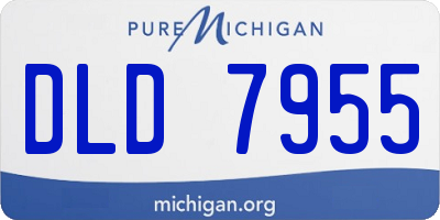 MI license plate DLD7955