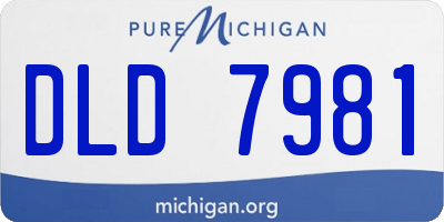 MI license plate DLD7981