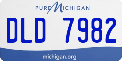MI license plate DLD7982