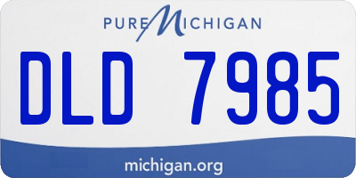MI license plate DLD7985
