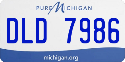 MI license plate DLD7986