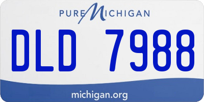 MI license plate DLD7988
