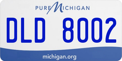 MI license plate DLD8002