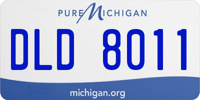 MI license plate DLD8011