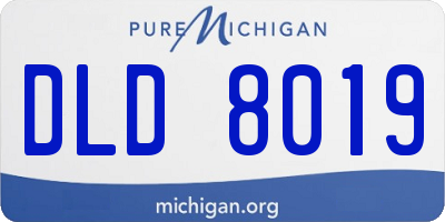 MI license plate DLD8019