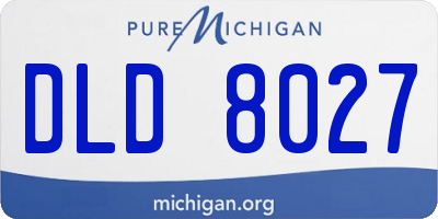 MI license plate DLD8027