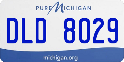 MI license plate DLD8029