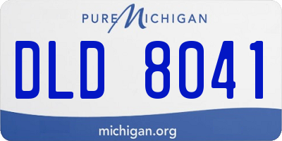 MI license plate DLD8041