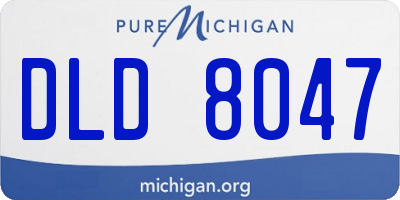MI license plate DLD8047