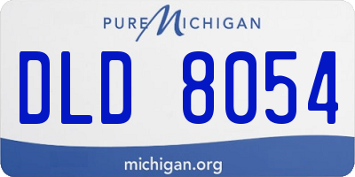 MI license plate DLD8054