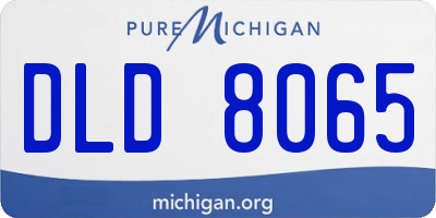 MI license plate DLD8065