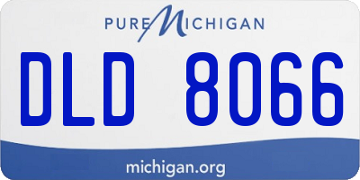 MI license plate DLD8066