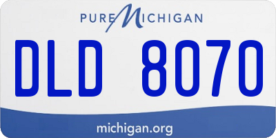 MI license plate DLD8070