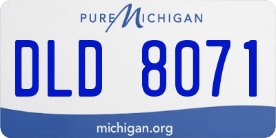 MI license plate DLD8071