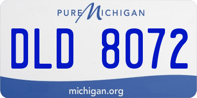 MI license plate DLD8072
