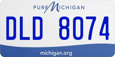 MI license plate DLD8074