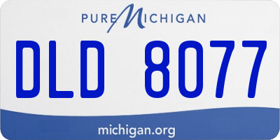 MI license plate DLD8077