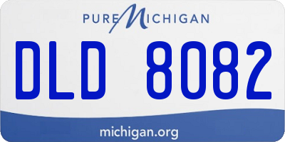 MI license plate DLD8082