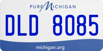 MI license plate DLD8085