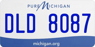 MI license plate DLD8087