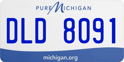 MI license plate DLD8091