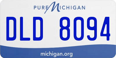 MI license plate DLD8094