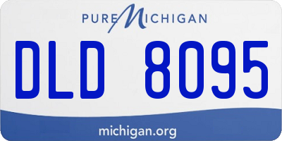 MI license plate DLD8095