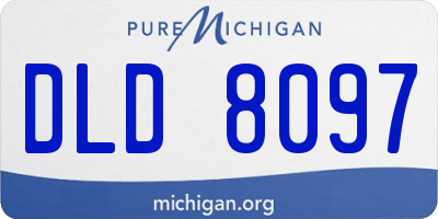 MI license plate DLD8097