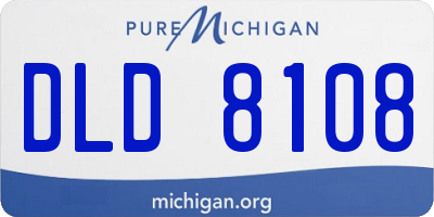 MI license plate DLD8108