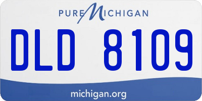 MI license plate DLD8109