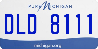 MI license plate DLD8111
