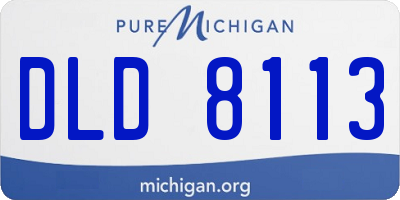 MI license plate DLD8113