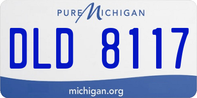 MI license plate DLD8117