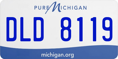 MI license plate DLD8119