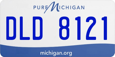 MI license plate DLD8121