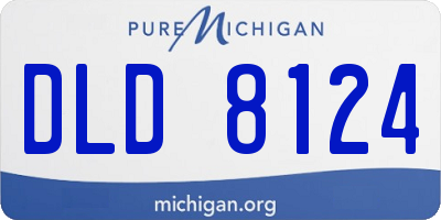 MI license plate DLD8124
