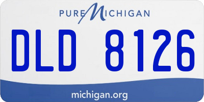 MI license plate DLD8126