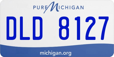 MI license plate DLD8127