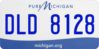 MI license plate DLD8128